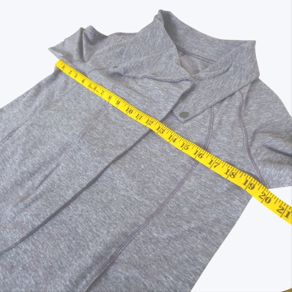 Lululemon Rulu Rally Wrap Jacket Heathered Graphite Purple Size 8 - Picture 11 of 16